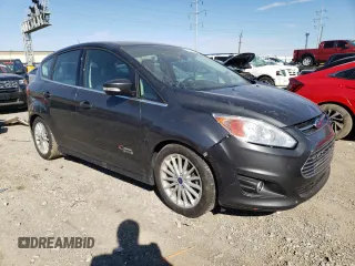 2016 Ford C-Max Energi SEL with VIN 1FADP5CUXGL114403, listed as a Copart auction lot 47727214 with 75,601 mi miles and Salvage Title. Bid and sale history available at carsss.com. Image 4.