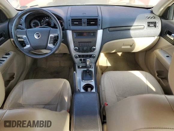 2010 Mercury Milan Premier with VIN 3MEHM0CG0AR639284, listed as a Copart auction lot 59811655 with 70,718 mi miles and Salvage title. Bid and sale history available at DreamBid. Image 8.