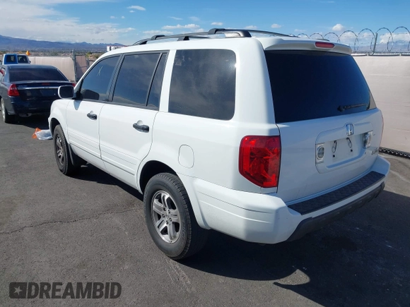 2005 Honda Pilot EX-L with RES with VIN 2HKYF18635H531493, listed as a IAAI auction lot 41756705 with 190,916 mi miles. Bid and sale history available at carsss.com. Image 3.