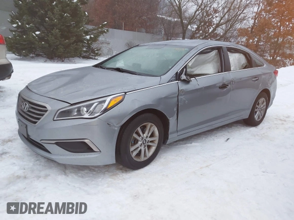 2017 Hyundai Sonata 2.4L with VIN 5NPE24AF6HH533771, listed as a IAAI auction lot 41179431 with 76,597 mi miles and . Bid and sale history available at carsss.com. Image 17.