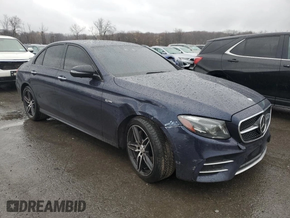 2017 Mercedes-Benz E-Class AMG E 43 with VIN WDDZF6EBXHA163981, listed as a Copart auction lot 80611534 with 85,528 mi miles and Salvage Title. Bid and sale history available at carsss.com. Image 4.