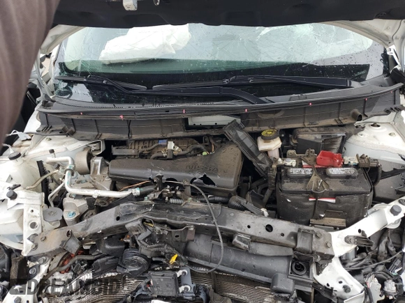 2017 Nissan Rogue SV with VIN KNMAT2MT8HP604376, listed as a Copart auction lot 83649814 with 87,119 mi miles and Salvage Title. Bid and sale history available at carsss.com. Image 13.