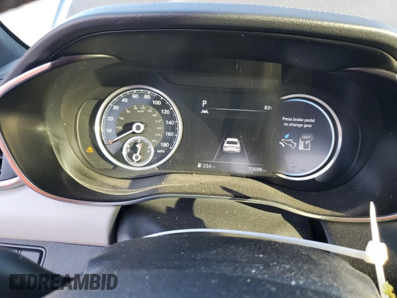 2023 Genesis G70 3.3T with VIN KMTG54TE1PU106881, listed as a Copart auction lot 83988384 with 70,698 mi miles and Salvage Title. Bid and sale history available at DreamBid. Image 9.