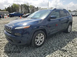 2018 Jeep Cherokee Latitude with VIN 1C4PJLCB4JD573908, listed as a Copart auction lot 51407575 with 86,509 mi miles and Salvage Title. Bid and sale history available at carsss.com. Image 1.