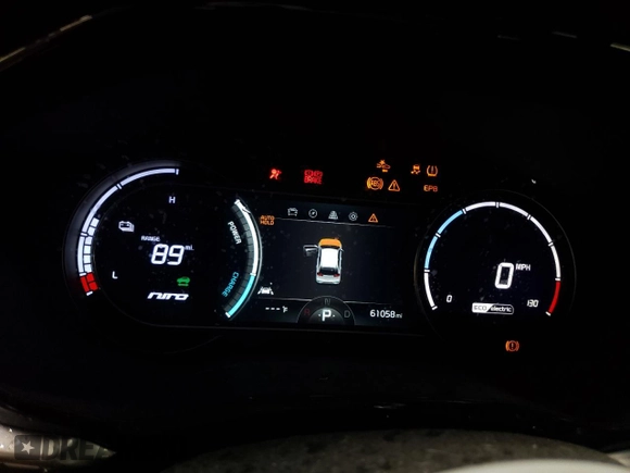 2020 Kia Niro EX Premium with VIN KNDCE3LG2L5080739, listed as a Copart auction lot 47436775 with 61,058 mi miles and Salvage Title. Bid and sale history available at DreamBid. Image 9.