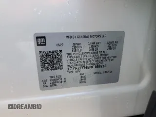 2022 Cadillac XT4 FWD Sport with VIN 1GYFZER48NF169913, listed as a Copart auction lot 84457034 with 36,406 mi miles and Clean title. Bid and sale history available at DreamBid. Image 14.