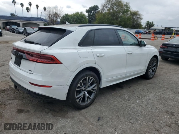 2021 Audi Q8 Premium with VIN WA1AVAF15MD018823, listed as a Copart auction lot 45412314 with 19,713 mi miles and Clean Title. Bid and sale history available at carsss.com. Image 3.