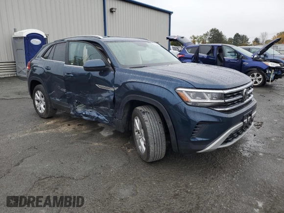 2021 Volkswagen Atlas S with VIN 1V2GC2CA0MC209893, listed as a Copart auction lot 75984414 with 35,558 mi miles and Salvage title. Bid and sale history available at DreamBid. Image 4.