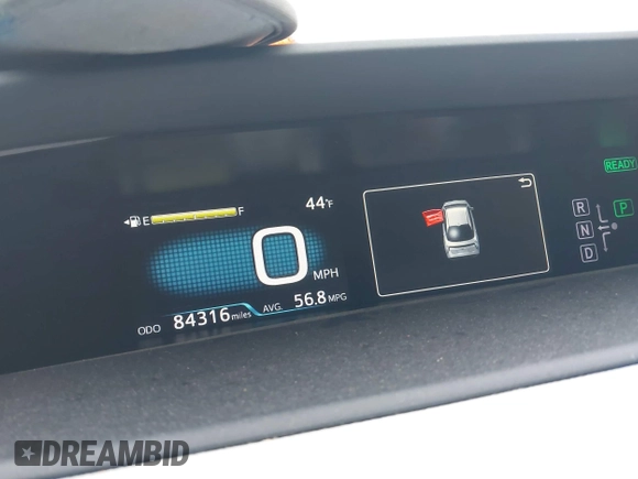 2017 Toyota Prius Two with VIN JTDKBRFU0H3578319, listed as a IAAI auction lot 42296867 with 84,316 mi miles and . Bid and sale history available at DreamBid. Image 7.