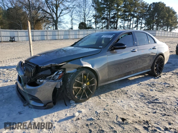 2019 Mercedes-Benz E 450 with VIN WDDZF6JB8KA554401, listed as a Copart auction lot 87548445 with 72,366 mi miles and Salvage Title. Bid and sale history available at DreamBid. Image 1.
