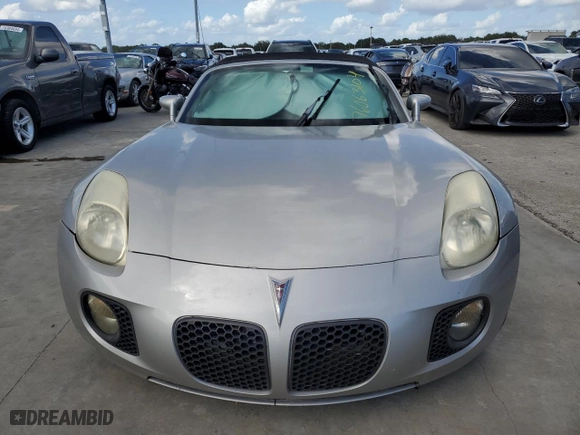 2007 Pontiac Solstice GXP with VIN 1G2MG35X27Y125134, listed as a Copart auction lot 76063104 with 0 mi miles and Salvage Title. Bid and sale history available at carsss.com. Image 5.