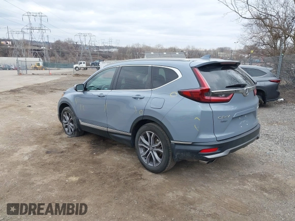 2020 Honda CR-V Touring with VIN 2HKRW2H92LH657975, listed as a IAAI auction lot 41627776 with 46,590 mi miles and . Bid and sale history available at DreamBid. Image 3.