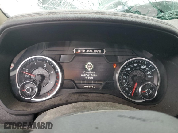 2020 Ram 2500 Laramie with VIN 3C6UR5FL4LG119330, listed as a Copart auction lot 57285555 with 45,832 mi miles and Salvage title. Bid and sale history available at DreamBid. Image 9.