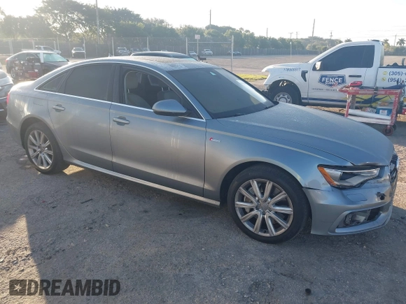 2013 Audi A6 3.0T Prestige with VIN WAUJGAFC6DN131821, listed as a IAAI auction lot 41411463 with 186,380 mi miles. Bid and sale history available at carsss.com. Image 1.