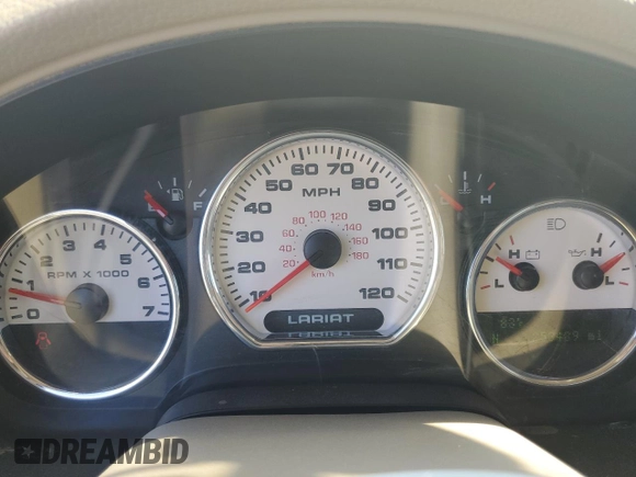 2007 Ford F-150 XLT with VIN 1FTPW14V17FB34273, listed as a Copart auction lot 61434555 with 253,489 mi miles and Clean title. Bid and sale history available at DreamBid. Image 9.