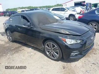 2015 Infiniti Q50 Premium with VIN JN1BV7AR3FM402017, listed as a IAAI auction lot 42116858 with Not provided miles and . Bid and sale history available at DreamBid. Image 1.