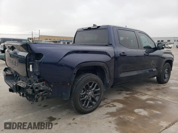 2023 Toyota Tundra 2WD Platinum with VIN 5TFNA5ABXPX029779, listed as a Copart auction lot 44708015 with 25,718 mi miles and Salvage Title. Bid and sale history available at carsss.com. Image 3.