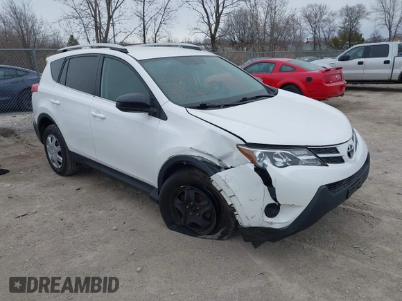 2013 Toyota RAV4 LE with VIN 2T3ZFREV3DW007993, listed as a IAAI auction lot 41892466 with 112,283 mi miles. Bid and sale history available at carsss.com. Image 1.