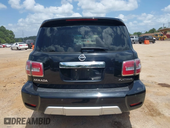 2017 Nissan Armada Platinum with VIN JN8AY2NF4H9303610, listed as a IAAI auction lot 42627619 with 122,727 mi miles and . Bid and sale history available at DreamBid. Image 16.