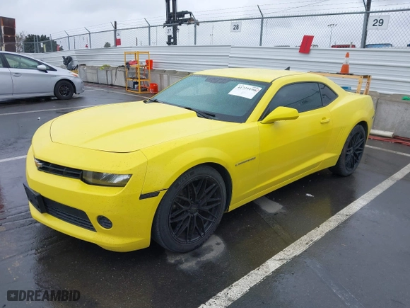 2014 Chevrolet Camaro LS with VIN 2G1FA1E3XE9309397, listed as a IAAI auction lot 41729190 with 117,055 mi miles. Bid and sale history available at carsss.com. Image 2.