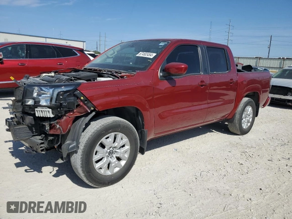 2022 Nissan Frontier S with VIN 1N6ED1EK5NN628959, listed as a Copart auction lot 67492454 with 33,617 mi miles and Salvage Title. Bid and sale history available at carsss.com. Image 1.