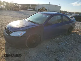 2005 Honda Civic Cpe VP with VIN 1HGEM21125L050600, listed as a Copart auction lot 49200875 with 349,793 mi miles and Salvage Title. Bid and sale history available at carsss.com. Image 1.