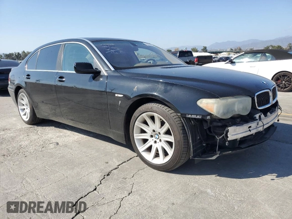 2003 BMW 7 Series 745Li с VIN WBAGN63443DR19933, выставлен на аукционе Copart как лот 56068055 с пробегом Не указан миль и Списание • Salvage title. История ставок и продаж доступна на DreamBid. Изображение 4.