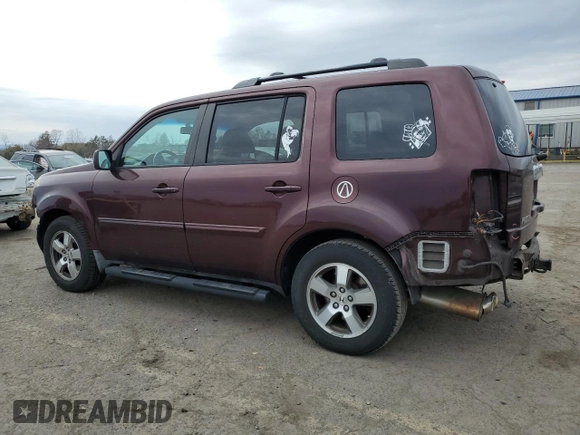 2009 Honda Pilot EX-L with VIN 5FNYF48639B022221, listed as a Copart auction lot 50955875 with 158,477 mi miles and Salvage Title. Bid and sale history available at carsss.com. Image 2.