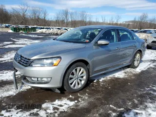 2012 Volkswagen Passat SEL with VIN 1VWCP7A36CC097828, listed as a Copart auction lot 46071215 with 156,525 mi miles and Salvage Title. Bid and sale history available at carsss.com. Image 1.