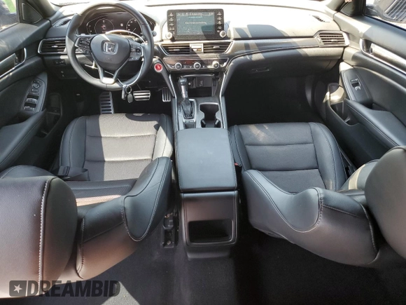 2019 Honda Accord Sport with VIN 1HGCV1F31KA080588, listed as a Copart auction lot 52053795 with 137,268 mi miles and Salvage Title. Bid and sale history available at DreamBid. Image 8.