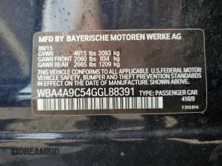2016 BMW 4 Series 428i с VIN WBA4A9C54GGL88391, выставлен на аукционе Copart как лот 55237645 с пробегом 44 743 миль миль и Списание • Salvage title. История ставок и продаж доступна на DreamBid. Изображение 13.