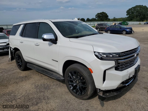 2022 Chevrolet Tahoe Premier with VIN 1GNSKSKD4NR259955, listed as a Copart auction lot 67458224 with 25,050 mi miles and Salvage Title. Bid and sale history available at carsss.com. Image 4.