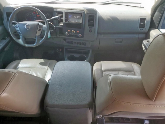 2017 Nissan NV Passenger SL with VIN 5BZAF0AA5HN850974, listed as a Copart auction lot 52101385 with 129,011 mi miles and Salvage Title. Bid and sale history available at carsss.com. Image 8.