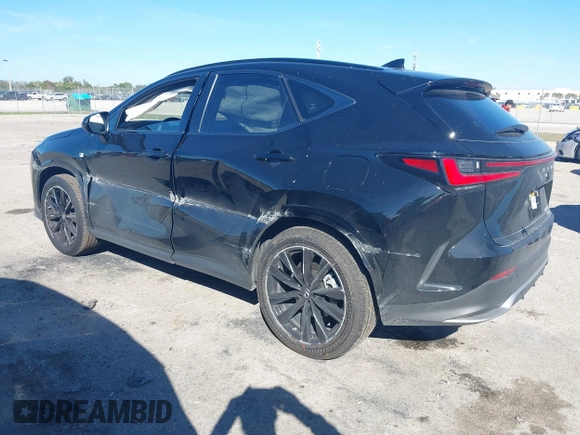 2022 Lexus NX with VIN JTJKGCEZ5N2001067, listed as a IAAI auction lot 41429124 with 35,440 mi miles. Bid and sale history available at carsss.com. Image 3.