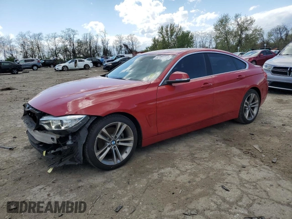 2016 BMW 4 Series 428i with VIN WBA4A9C58GG508399, listed as a Copart auction lot 52701715 with 89,424 mi miles and Salvage title. Bid and sale history available at DreamBid. Image 1.