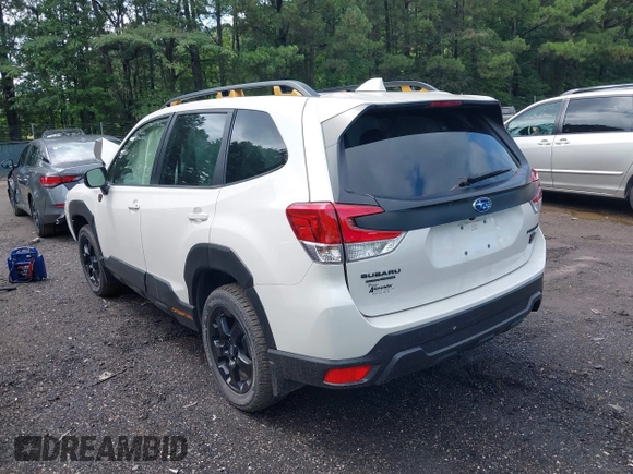 2023 Subaru Forester Wilderness with VIN JF2SKAMC2PH437606, listed as a IAAI auction lot 42745299 with 30,246 mi miles and . Bid and sale history available at DreamBid. Image 3.