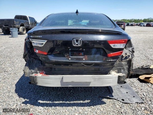 2018 Honda Accord Sedan Sport 1.5T with VIN 1HGCV1F35JA150365, listed as a Copart auction lot 50226995 with 160,584 mi miles and Salvage Title. Bid and sale history available at carsss.com. Image 6.