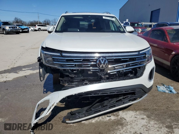 2024 Volkswagen Atlas SEL z VIN 1V2BR2CAXRC503592, wystawiony jako Copart lot #47212905 z przebiegiem 25 148 mil mil oraz Szkoda całkowita • Salvage title. Historia ofert i sprzedaży dostępna na DreamBid. Obrazek 5.