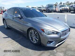 2023 Infiniti Q50 Luxe with VIN JN1EV7BRXPM541011, listed as a IAAI auction lot 41924744 with 25,994 mi miles and . Bid and sale history available at DreamBid. Image 1.