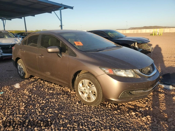 2015 Honda Civic Sedan LX with VIN 2HGFB2F57FH521824, listed as a Copart auction lot 55024385 with 154,775 mi miles and Clean Title. Bid and sale history available at carsss.com. Image 4.