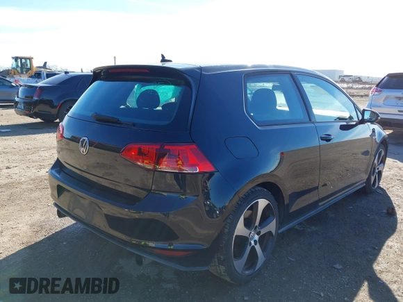2016 Volkswagen GTI S with VIN 3VWY47AU3GM007367, listed as a IAAI auction lot 41314060 with 82,115 mi miles and . Bid and sale history available at DreamBid. Image 4.