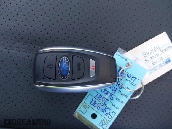 2024 Subaru Forester Limited with VIN JF2SKAKC9RH515899, listed as a IAAI auction lot 41058849 with 8,348 mi miles and . Bid and sale history available at DreamBid. Image 11.