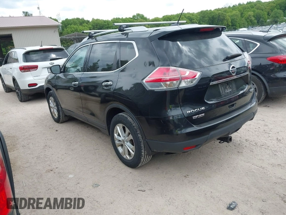 2016 Nissan Rogue SV z VIN KNMAT2MV9GP696128, wystawiony jako IAAI lot #42343710 z przebiegiem 136 984 mil mil oraz . Historia ofert i sprzedaży dostępna na DreamBid. Obrazek 3.