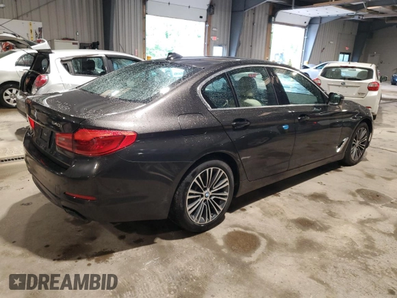 2019 BMW 5 Series 540i xDrive with VIN WBAJE7C54KWD55016, listed as a Copart auction lot 56281805 with 49,623 mi miles and Salvage title. Bid and sale history available at DreamBid. Image 3.