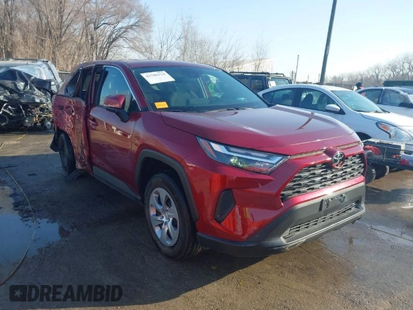 2023 Toyota RAV4 LE with VIN 2T3G1RFV2PW350562, listed as a IAAI auction lot 41786114 with 22,164 mi miles. Bid and sale history available at carsss.com. Image 1.