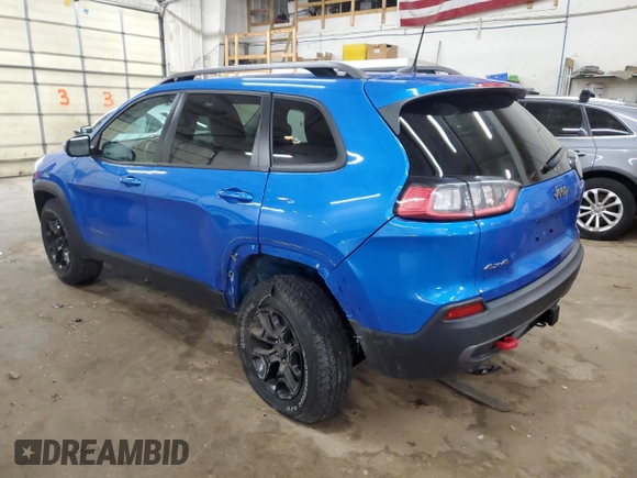 2019 Jeep Cherokee Trailhawk with VIN 1C4PJMBX4KD478219, listed as a Copart auction lot 60919595 with 42,726 mi miles and Salvage title. Bid and sale history available at DreamBid. Image 2.