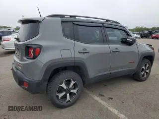 2021 Jeep Renegade Trailhawk with VIN ZACNJDC17MPM92408, listed as a Copart auction lot 57752685 with 40,170 mi miles and Salvage title. Bid and sale history available at DreamBid. Image 3.
