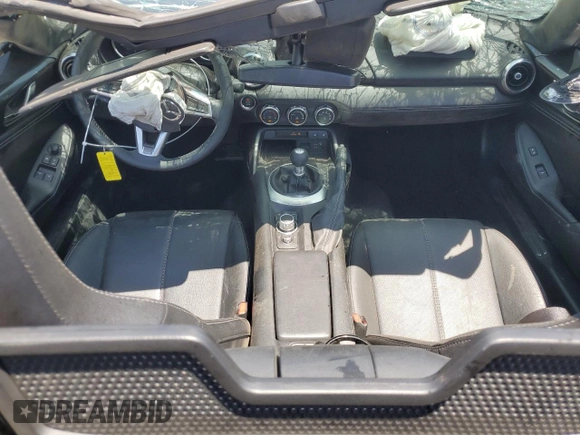 2021 Mazda MX-5 Miata Grand Touring with VIN JM1NDAD79M0458827, listed as a Copart auction lot 62238855 with 20,497 mi miles and Salvage title. Bid and sale history available at DreamBid. Image 8.
