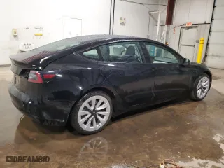 2022 Tesla Model 3 with VIN 5YJ3E1EA4NF370589, listed as a Copart auction lot 53441305 with 95,702 mi miles and Clean Title. Bid and sale history available at carsss.com. Image 3.