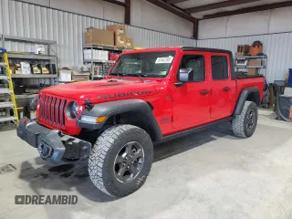 2020 Jeep Gladiator Rubicon z VIN 1C6JJTBG8LL155550, wystawiony jako Copart lot #53462305 z przebiegiem 34 276 mil mil oraz Szkoda całkowita • Salvage title. Historia ofert i sprzedaży dostępna na DreamBid. Obrazek 1.